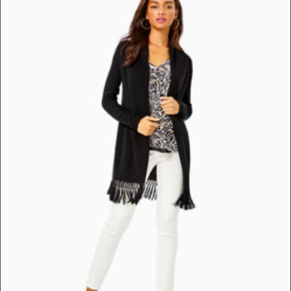 Lilly Pulitzer Tatum Cardigan in Black